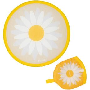 Fisura – Original round folding fan Daisy. Original foldable folding fan. Foldable Frisbee. Single Unit. Portable fan for parties. Measures: 8 inches.