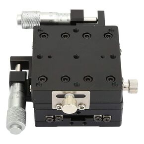 XY Linear Stage, SEMY60-AS 60 * 60 * 40mm Slide Table Micrometer Manual Trimming Cross Roller XY Linear Sliding Track