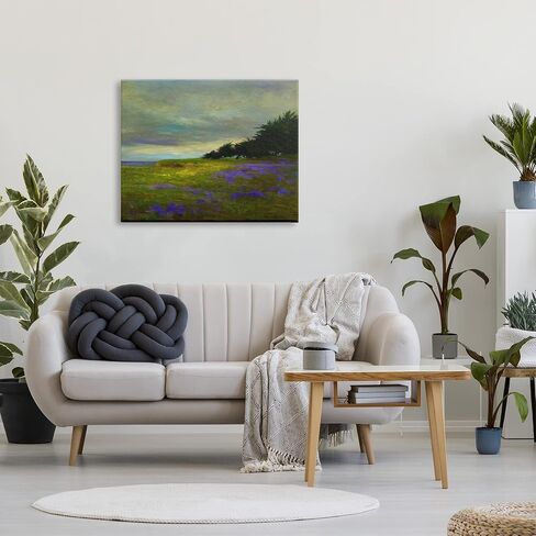 Stupell Industries Seaside Purple Meadow Flowers Canvas Wall Art, Design by Sheila Finch in Saudi Arabia