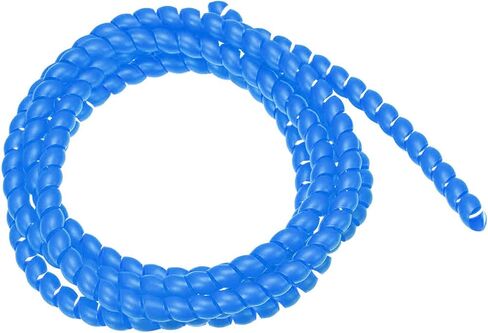 Flexible Cable Organizer Spiral Cable Protector Cable Wire Wrap, [for Cord Management] - 8mm x 10mm / 3 M/White in Saudi Arabia