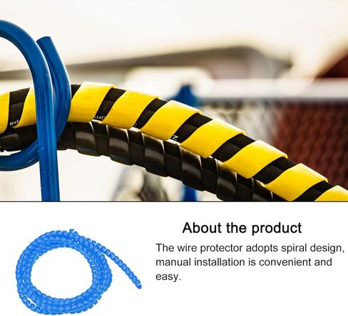 Flexible Cable Organizer Spiral Cable Protector Cable Wire Wrap, [for Cord Management] - 8mm x 10mm / 3 M/White in Saudi Arabia