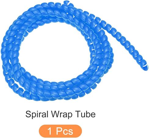 Flexible Cable Organizer Spiral Cable Protector Cable Wire Wrap, [for Cord Management] - 8mm x 10mm / 3 M/White in Saudi Arabia