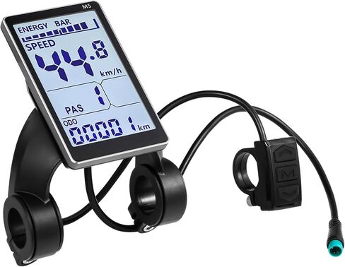 شاشة عرض LCD للدراجة الكهربائية، لوحة تحكم عداد عرض الدراجة الإلكترونية المقاومة للماء، شاشة لوحة LCD E Scooter M5 لمقابض الدراجة الكهربائية 0.87-1.25 بوصة in Saudi Arabia