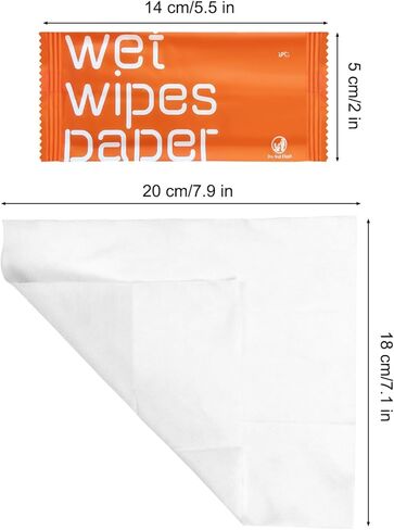 مناديل مبللة مغلفة بشكل فردي، 100 قطعة من مناديل التنظيف الفردية، لن تتمزق، احملها معك، الشواء الأساسي للتخييم أثناء السفر، هدية للأشخاص المشردين in Kuwait