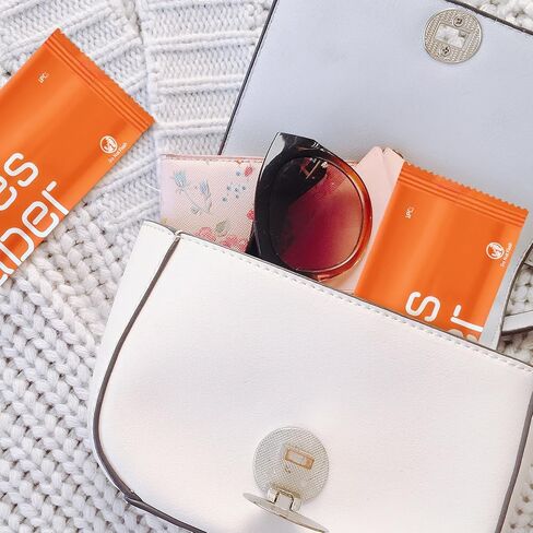 مناديل مبللة مغلفة بشكل فردي، 100 قطعة من مناديل التنظيف الفردية، لن تتمزق، احملها معك، الشواء الأساسي للتخييم أثناء السفر، هدية للأشخاص المشردين in Kuwait