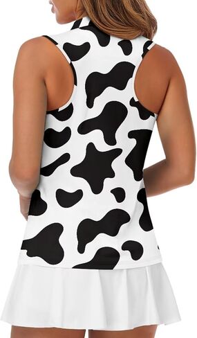 YEXIATODO Golf Sleeveless Tops for Women Racerback Summer Clothing Athletic Polo Golf Outfits Tennis Tank Top,XS-2XL in Saudi Arabia