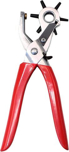 Leather hole punch,9" Belt hole puncher for leather heavy duty, 6 size Revolving Leather Belt Hand Hole Puncher (6 size Revolving Leather Hole Puncher) in Saudi Arabia