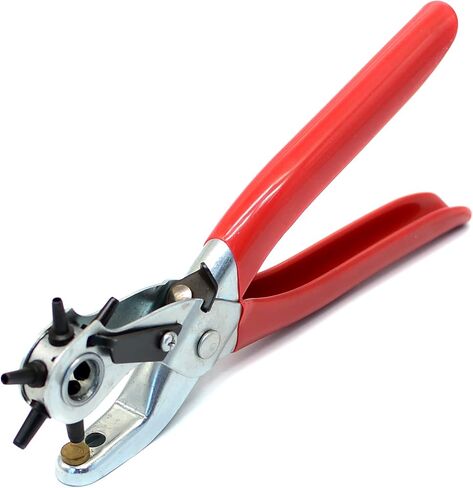 Leather hole punch,9" Belt hole puncher for leather heavy duty, 6 size Revolving Leather Belt Hand Hole Puncher (6 size Revolving Leather Hole Puncher) in Saudi Arabia