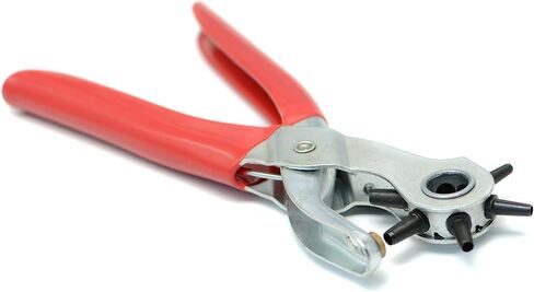 Leather hole punch,9" Belt hole puncher for leather heavy duty, 6 size Revolving Leather Belt Hand Hole Puncher (6 size Revolving Leather Hole Puncher) in Saudi Arabia
