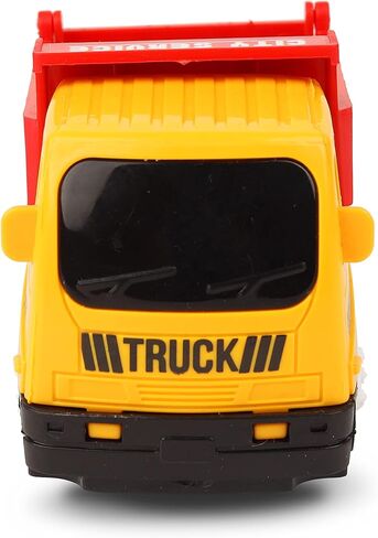 سلسلة الشاحنات الصغيرة التي تعمل بالاحتكاك من TOYZONE | خالية من مادة BPA | لعبة تعمل بالاحتكاك | شاحنة خدمة المدينة غير القابلة للكسر | التراجع | ألعاب الزحف Push & Go (رافعة سحب مركبات البناء) in Kuwait