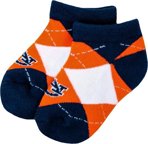 NCAA Auburn Tigers Unisex Auburn Baby Argyle No Showauburn Baby Argyle No Show, Blue, BAX 12-24 Months in Saudi Arabia