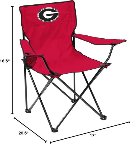 Logo Brands Officially Licensed NCAA Unisex Quad Chair, One Size, Team Color in Saudi Arabia