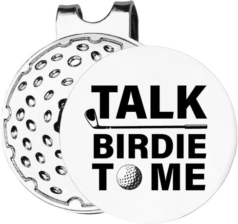 TSUYAWU Talk Birdie to Me علامة كرة الجولف - علامة جولف مضحكة مع مشبك قبعة مغناطيسي، هدية جديدة لإكسسوارات الجولف، هدايا لمحبي لاعبي الجولف in Kuwait
