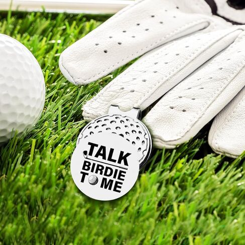 TSUYAWU Talk Birdie to Me علامة كرة الجولف - علامة جولف مضحكة مع مشبك قبعة مغناطيسي، هدية جديدة لإكسسوارات الجولف، هدايا لمحبي لاعبي الجولف in Kuwait