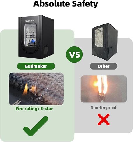 Gudmaker 3D Printer Enclosure, 29.5×25.6×21.6", Fireproof Dustproof Tent Constant Temperature Protective Cover for Creality Ender 3/Ender 3 Pro/Ender 3V2/Ender 3S1/Neo/Anycubic Elegoo in Saudi Arabia