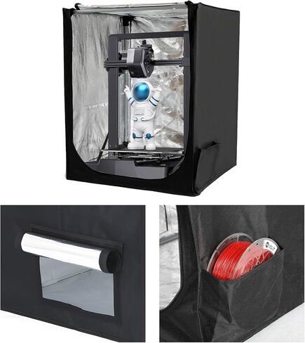 Gudmaker 3D Printer Enclosure, 29.5×25.6×21.6", Fireproof Dustproof Tent Constant Temperature Protective Cover for Creality Ender 3/Ender 3 Pro/Ender 3V2/Ender 3S1/Neo/Anycubic Elegoo in Saudi Arabia