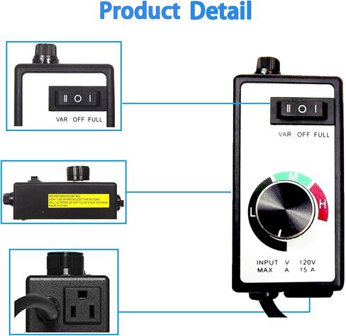 استبدال وحدة التحكم في السرعة المتغيرة لمحرك كهربائي لمروحة التوجيه AC 120V 15A in Kuwait