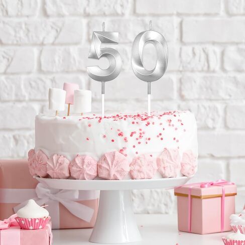 شموع عيد الميلاد الخمسين، زينة كعكة عيد الميلاد الخمسين، زينة كعكة عيد الميلاد الخمسين، شموع رقم 50، شموع كعكة عيد الميلاد، 50 شموع كعكة عيد الميلاد، زينة كعكة عيد الميلاد الخمسين، زينة عيد ميلاد سعيد 50 لها، شموع ذهبية وردية in Kuwait