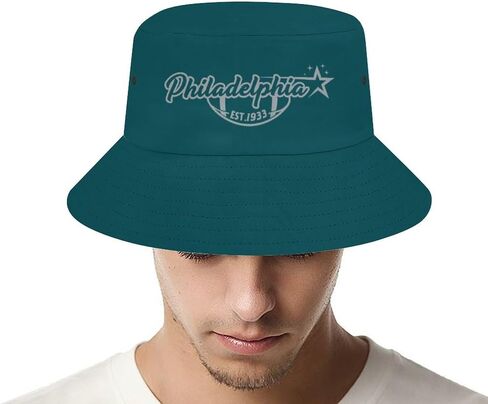 Football City Bucket Hat for Men Women Summer Outdoor Travel Beach Sun Bucket Boonie Hat Fishing Cap Sports Fan Gift in Saudi Arabia