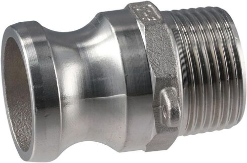 2 قطعة 1 "DN25 نوع F الفولاذ المقاوم للصدأ 304 موصل سريع Camlock ذكر الموضوع محول تركيب البيرة ، تركيبات Camlock نوع F Cam in Kuwait