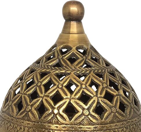 حامل مبخرة دونا دوب داني من النحاس من أورجانيكا بمقبض، لتنقية المنزل للمنزل والمكاتب والمعابد in Kuwait