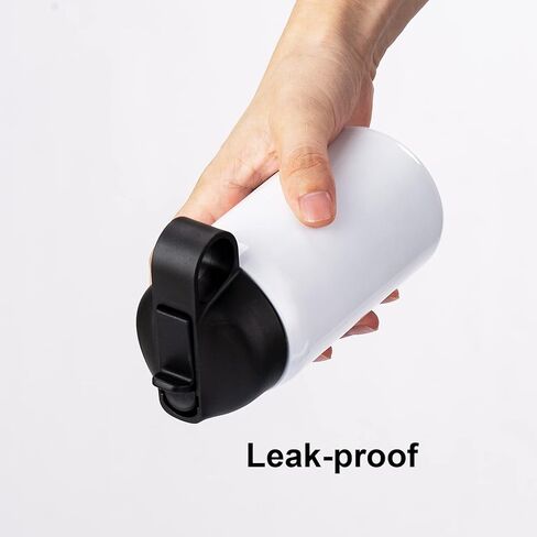 6 عبوات من زجاجات المياه للأطفال مع القش، 12 أونصة زجاجات مياه معزولة بالتسامي مخصصة بكميات كبيرة، مقاومة للتسرب وقابلة لإعادة الاستخدام للأولاد والبنات إلى المدارس الرياضية والسفر والتخييم، هدية يمكنك صنعها بنفسك، باللون الأبيض in Kuwait