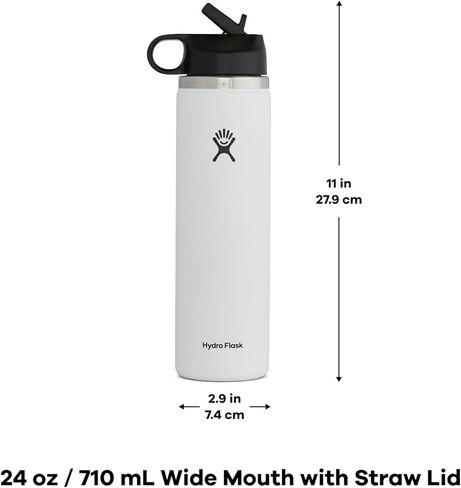 Hydro Flask 24 oz Wide Mouth Straw Lid Laguna in Saudi Arabia