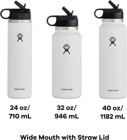 Hydro Flask 24 oz Wide Mouth Straw Lid Laguna in Saudi Arabia
