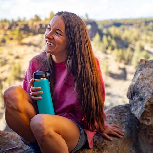 Hydro Flask 24 oz Wide Mouth Straw Lid Laguna in Saudi Arabia