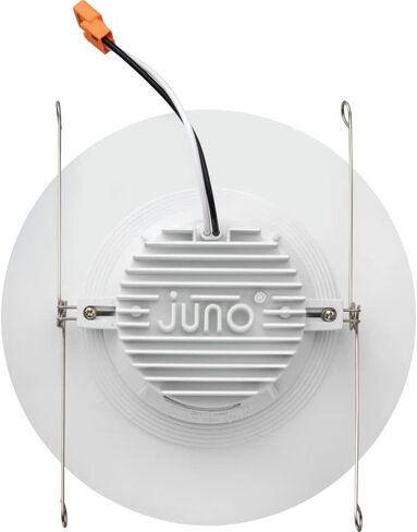 Juno RB56 SWW5 CP6 MW M2 RetroBasics Downlight Trim Kit, Switchable LED White, Baffle Trim, Switchable CCT, 2700K, 3000K, 4000K, and 5000K, 5- to 6-Inch, 6-Pack, Matte White in Saudi Arabia