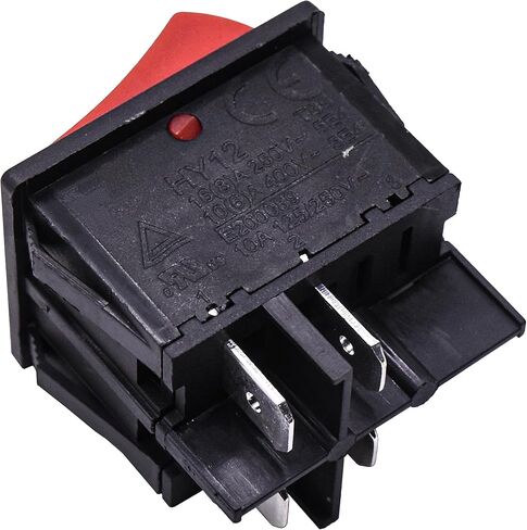 HQRP ON Off Rocker Switch 4-Prong 10A 125V متوافق مع KEDU HY12، UL مدرج in Saudi Arabia