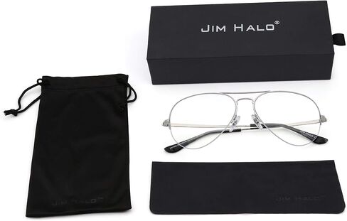 نظارات JIM HALO Aviator Blue Light Blocking نظارات كمبيوتر شبه بدون إطار in Kuwait