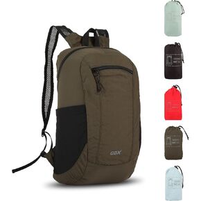 GOX Ultra Lightweight Foldable Hiking Backpack 20L Packable Daypack for Men Women Travel Camping Outdoor Shoulder Bag (Jasper)