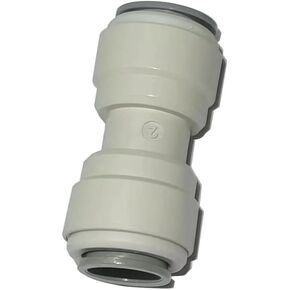 Acetal Copolymer 1/2" Tube OD (12.7mm) Tube Fitting, Union Straight Connector,Push to connect for RO water filter system parts (pack of 5)