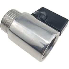 JOWIN الفولاذ المقاوم للصدأ 304 G5/8 بوصة ذكر إلى أنثى الخيوط البيرة خط اغلاق الكرة صمام مع سيليكون O-حلقة لمقرنة البرميل أو عرقوب in Kuwait