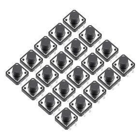 uxcell 12x12x8mm Panel Mini/Micro/Small PCB Momentary Tactile Tact Push Button Switch DIP 20PCS