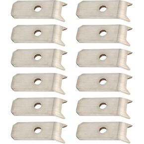12 Pack Trailer Floor Hold Down Clip Steel 1/4" Plate Floor Decking Bearclaw Wood Deck, Tailer Floor Hold Down Clips for Trailer, Truck, Warehouse, Boat Deck Planks