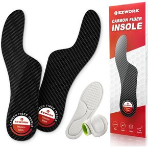 Morton's Extension Orthotic, Recovery Carbon Fiber Insole-Rigid Foot Support Shoe Inserts for Morton's Toe, Turf Toe, Hallux Limitus, Hallux Rigidus, Arthritis and Broken Big Toe-1Pc Length 10.04"