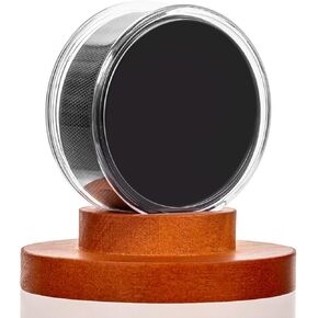 Hockey Puck Display Case - Acrylic Box, Hockey Puck Holder with Wooden Base, Hockey Pucks Storage Stand for Collection Memorabilia (2 Pack, Square)