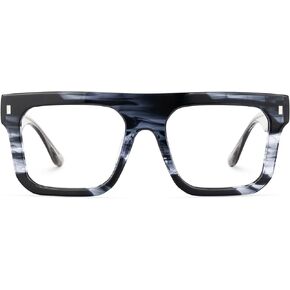 Zeelool Stylish Aviator Eyeglasses Frame with Non-prescription Clear Lens for Men Reaux ZJGA329020
