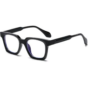 Square Blue Light Glasses for Men Women Fashion Rectangle Computer Eyeglass Anti Eyestrain & Prevent Headache