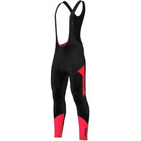 Men’s Urban Cycling Team Red Thermal Winter Cycling Set Bundle, Long Sleeve & Tights