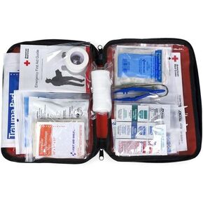 American Red Cross Officially Licensed Product, First Aid Kit, 73 Piece Emergency Medical Supplies to Treat Minor Injuries