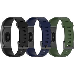 3-Pack Bands for Realme Band Smartband Wristband Compatible with Realme Band Smartband Sport Tracker, Waterproof Replacement Band Strap for Realme Band