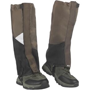 Waterproof Snow Gaiters for Men Women Snowshoes and Boots Thickened 1000 D Oxford Hiking Boot Gators fit Snowshoeing Skiing Trail Running Hunting Rain Gear Backpacking Shoe Equipment Ankle Leg Gaiter