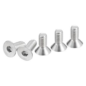 5/16-18 x 3/4" Flat Head Socket Cap Screws, 25 Pack 304 Stainless Steel Hex Socket Flat Head Screws, Full Thread, Countersunk Bolts