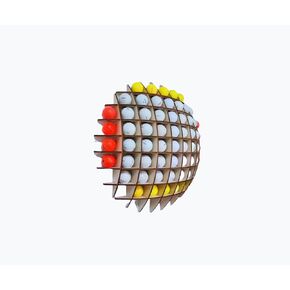 Wall Mounted Golf Ball Display case with Capacity for displaying 60 Golf Balls, Perfect for Your Golf Club Display and Hole-in-one Display. A Beautiful Gift for Golfers.