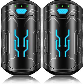 Hand Warmers Rechargeable 2 Pack, 6000mAh Electric Hand Warmer with 20Hrs Long Heating&3 Levels Heat, Portable USB Hand Warmer, Gifts for Christmas, Outdoor, Golf, Hunting, Camping Accessories