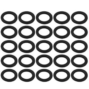 uxcell Rubber Flat Washers 12mm OD 8mm ID 1mm Thickness for Faucet Pipe Water Hose, Pack of 25