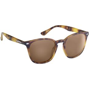 Flying Fisherman Muriel Classic Polarized Sunglasses, Gloss Tortoise Frame/Amber Lens, Medium